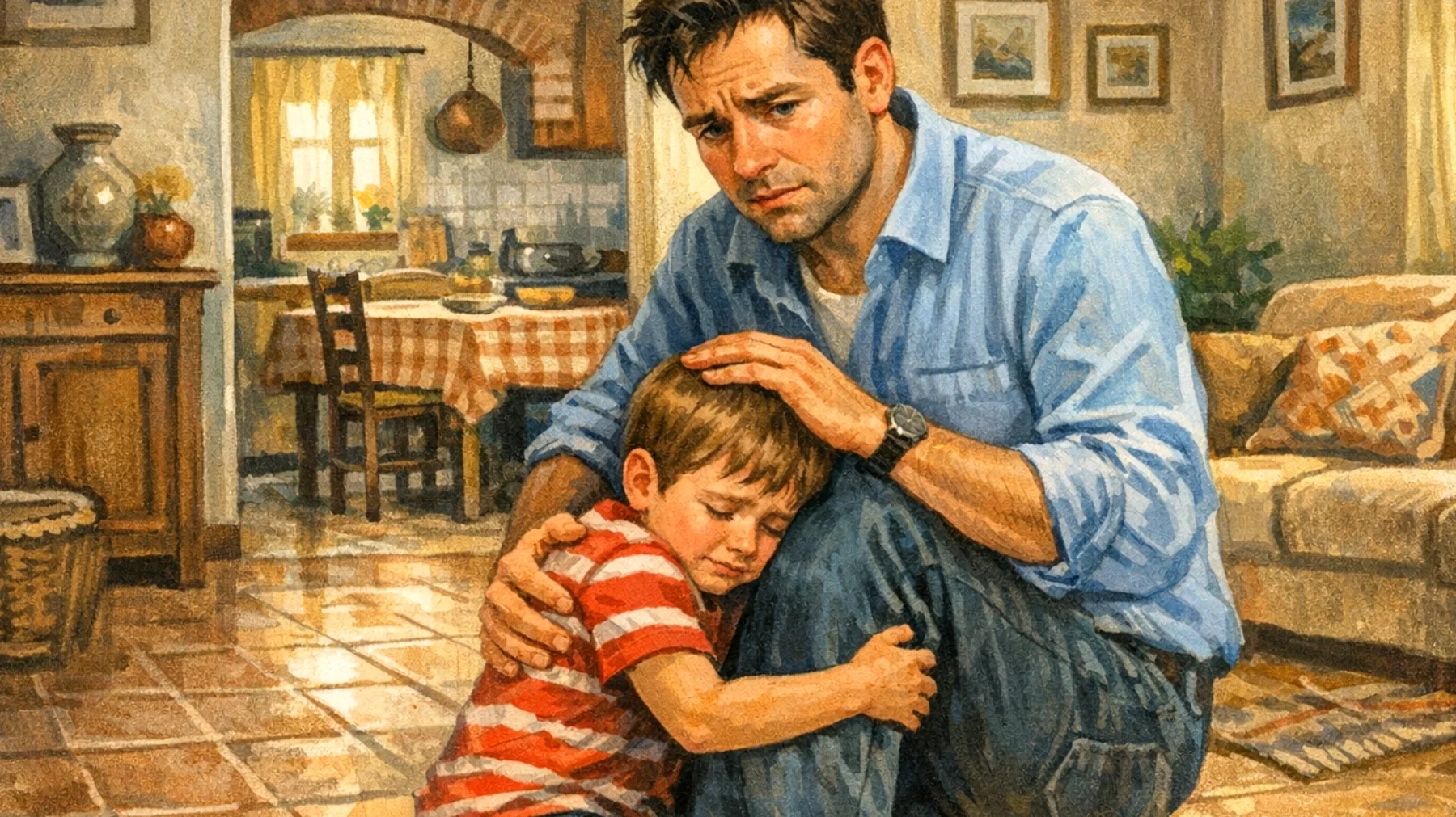 Un papà si trova in difficoltà perché il suo bambino manifesta una dipendenza eccessiva dalla sua presenza, non riuscendo a stare con altri adulti o a svolgere attività autonome senza cercarlo continuamente, creando ansia da separazione e limitando la crescita dell'indipendenza del piccolo."